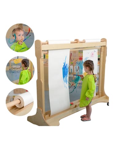 ⁨MASTERKIDZ Ogromna Drewniana Sztaluga Okienna Do Malowania⁩ w sklepie Wasserman.eu