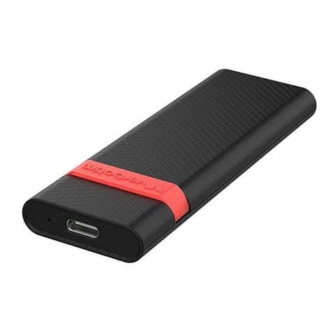 ⁨Obudowy dysku SSD M.2 NVMe, Verbatim, USB-C (3.2 Gen 2), 32261, czarno/czerwony⁩ w sklepie Wasserman.eu