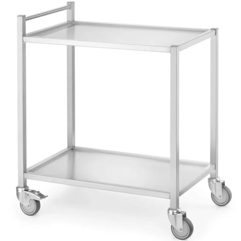 ⁨Wózek cateringowy kelnerski spawany mobilny 2-półkowy do 100 kg - Hendi 816691⁩ w sklepie Wasserman.eu
