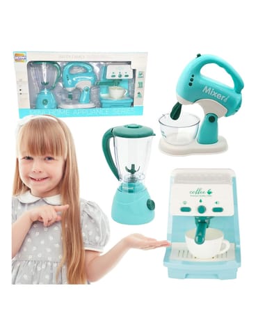 ⁨WOOPIE Zestaw AGD 3w1 Ekspres Mikser Blender Efekty Dźwiękowe Świetlne⁩ w sklepie Wasserman.eu