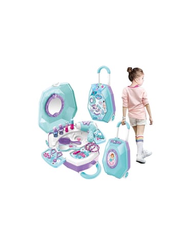 ⁨WOOPIE Toaletka dla Dziewczynki 2w1 Salon Piękności w Walizce⁩ w sklepie Wasserman.eu