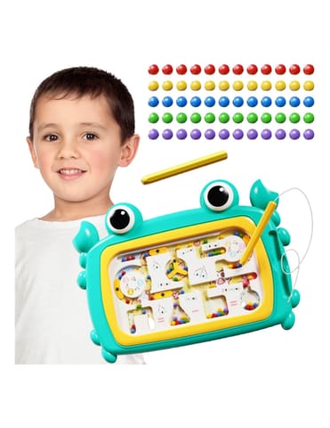 ⁨WOOPIE Tablica Magnetyczna Montessori Labirynt Krab Turkusowa⁩ w sklepie Wasserman.eu