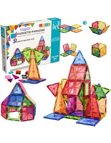 ⁨WOOPIE Magnetyczne Klocki Konstrukcyjne Montessori 3D⁩ w sklepie Wasserman.eu