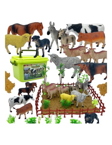 ⁨WOOPIE Zestaw Figurki Farma + Kuferek 57 el.⁩ w sklepie Wasserman.eu
