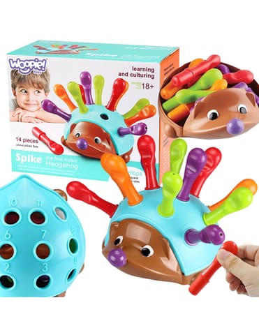 ⁨WOOPIE Gra Zręcznościowa Jeżyk Sorter Montessori Nauka Liczb i Kolorów 4w1⁩ w sklepie Wasserman.eu