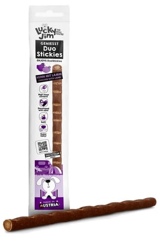 ⁨Lucky Jim DuoStickies Kurczak i jagnięcina 15g⁩ w sklepie Wasserman.eu
