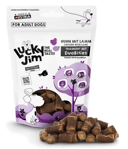 ⁨Lucky Jim DuoBities Kurczak i jagniecina 70g⁩ w sklepie Wasserman.eu