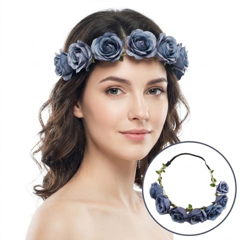 ⁨ROSE WREATH - BLUE W43N⁩ at Wasserman.eu