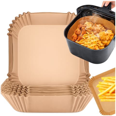 ⁨PAPIER DO PIECZENIA WKŁADKI DO FRYTKOWNICY POWIETRZNEJ AIR FRYER x50⁩ w sklepie Wasserman.eu