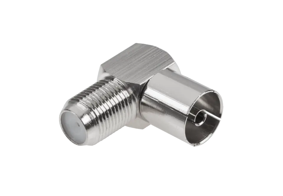 ⁨Connector gn. TV-socket F angled metal⁩ at Wasserman.eu
