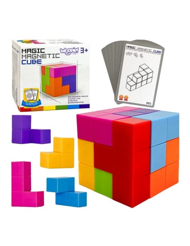 ⁨WOOPIE Układanka Kostka Tetris Z Zestawem Kart⁩ w sklepie Wasserman.eu