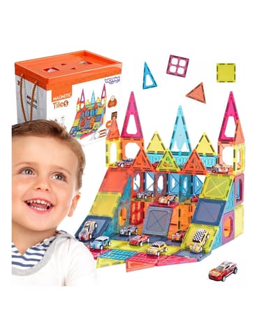 ⁨WOOPIE Magnetyczne Klocki Konstrukcyjne 7,5 cm Parking 112 el⁩ w sklepie Wasserman.eu