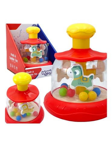 ⁨WOOPIE BABY Kolorowe Koniki Czerwona Bączek Karuzela⁩ w sklepie Wasserman.eu