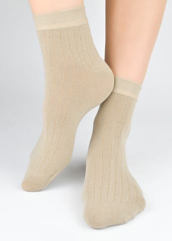 ⁨SKARPETY NOVITI SB164-M-03 BAWEŁNA (kolor beż, rozmiar 39-42)⁩ w sklepie Wasserman.eu