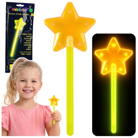 ⁨Różdżka Fluorescencyjna Gwiazda Świecąca W Ciemności Stick Neon 22cm⁩ w sklepie Wasserman.eu