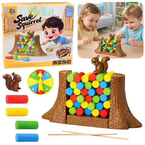 ⁨Gra Zręcznościowa Rodzinna Edukacyjna Ratuj Wiewiórkę Tarcza Losująca⁩ w sklepie Wasserman.eu