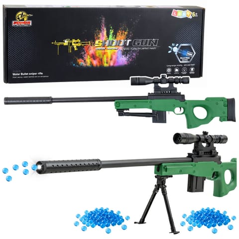 ⁨Karabin Snajperski Na Kulki Hydrożelowe Luneta Tłumik Dwójnóg⁩ w sklepie Wasserman.eu