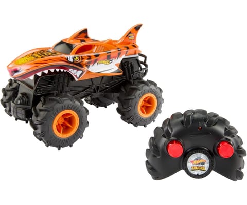 ⁨Mattel HNV03 Samochód RC Hot Wheels Monster Truck Tiger Shark⁩ w sklepie Wasserman.eu
