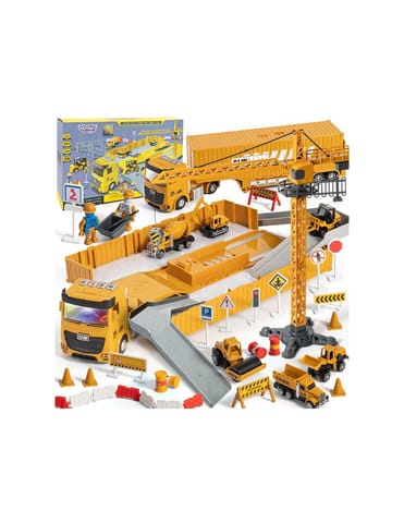 ⁨WOOPIE  Samochód Ciężarowy 6w1 Zestaw Budowy Dźwig Resoraki Akcesoria⁩ w sklepie Wasserman.eu