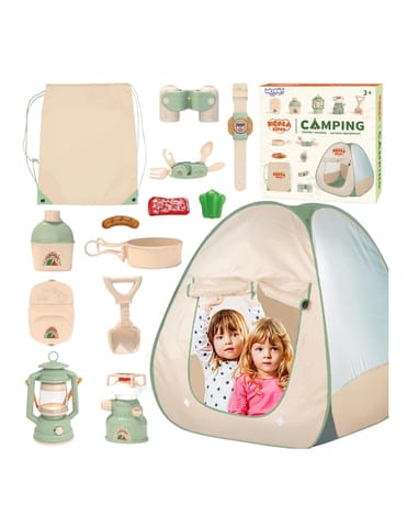 ⁨WOOPIE Discovery Zestaw Małego Odkrywcy Namiot Kempingowy XXL na Biwak 15 el.⁩ w sklepie Wasserman.eu