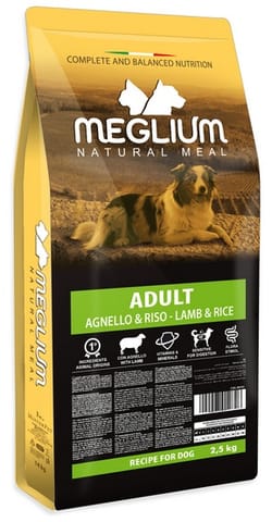 ⁨Meglium Dog Adult Lamb & Rice 2,5kg⁩ w sklepie Wasserman.eu