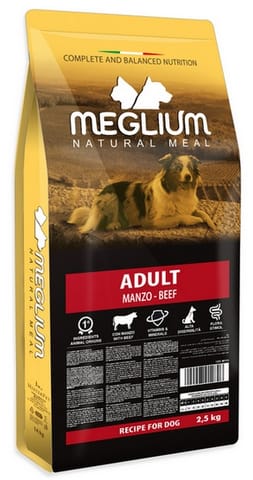 ⁨Meglium Dog Adult Beef 2,5kg⁩ w sklepie Wasserman.eu