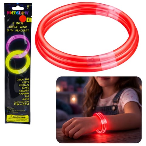 ⁨Potrójna Bransoletka Fluorescencyjna Świecąca W Ciemności Neon Stick⁩ w sklepie Wasserman.eu
