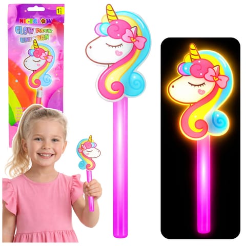 ⁨Różdżka Z Jednorożcem Fluorescencyjna Świecąca W Ciemnośći Neon Stick 25cm⁩ w sklepie Wasserman.eu