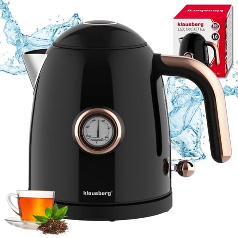 ⁨CZAJNIK ELEKTRYCZNY 1L Z TERMOMETREM KLAUSBERG KB-9017⁩ w sklepie Wasserman.eu