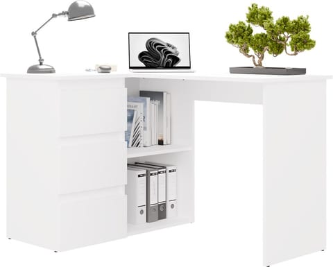 ⁨Biurko NICEA LEWE BIAŁY⁩ w sklepie Wasserman.eu