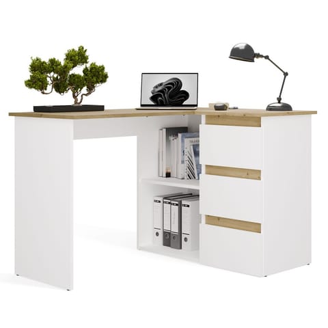 ⁨Biurko NICEA PRAWE ARTISAN BIEL⁩ w sklepie Wasserman.eu