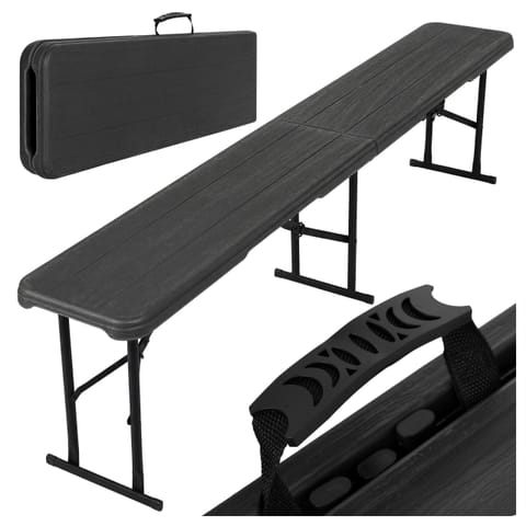 ⁨Ławka cateringowa ogrodowa WOODLAND czarny mat⁩ w sklepie Wasserman.eu