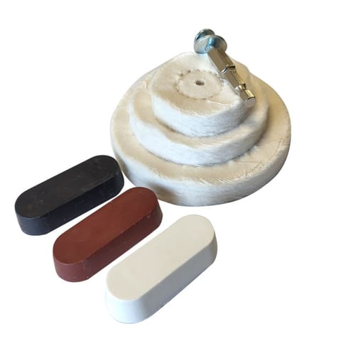 ⁨Zestaw polerski tacze pasty adapter HEX 7 elementów⁩ w sklepie Wasserman.eu