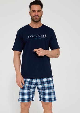 ⁨PIŻAMA CORNETTE PM-326/215 LIGHTHOUSE (kolor grafit, rozmiar XL)⁩ w sklepie Wasserman.eu