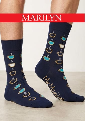 ⁨SKARPETY MARILYN MEN KAWUSIA 2 (kolor granat, rozmiar 41-45)⁩ w sklepie Wasserman.eu