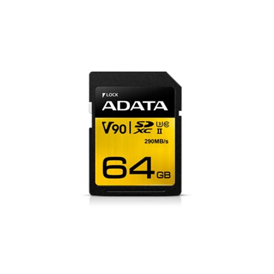 ⁨ADATA | Premier ONE | UHS-II U3 | 64 GB | SDXC | Flash memory class 10⁩ w sklepie Wasserman.eu