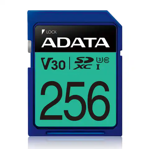 ⁨ADATA Premier Pro UHS-I SDXC, 256 GB, Flash memory class 10, U3, V30, 85 MB/s, 100 MB/s⁩ w sklepie Wasserman.eu