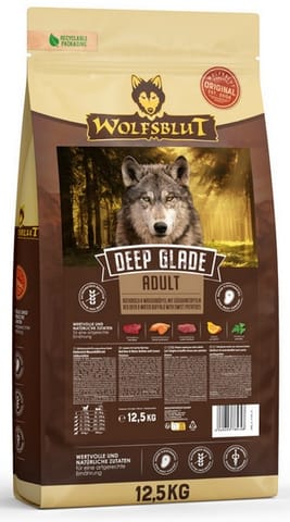 ⁨Wolfsblut Dog Deep Glade Adult - jeleń i bawół 12,5kg⁩ w sklepie Wasserman.eu