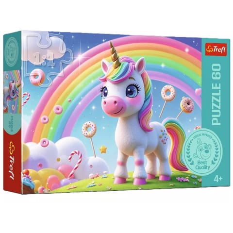 ⁨Puzzle - 60 - Cukierkowy świat - Trefl 17416⁩ w sklepie Wasserman.eu