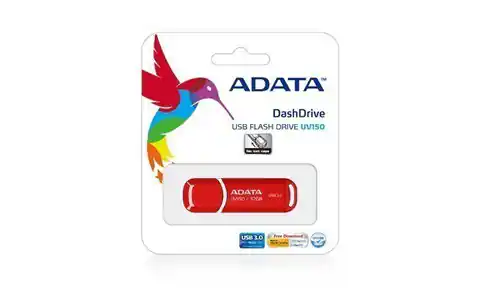 ⁨ADATA 32GB DashDrive UV150 USB flash drive USB Type-A 3.2 Gen 1 (3.1 Gen 1) Red⁩ at Wasserman.eu