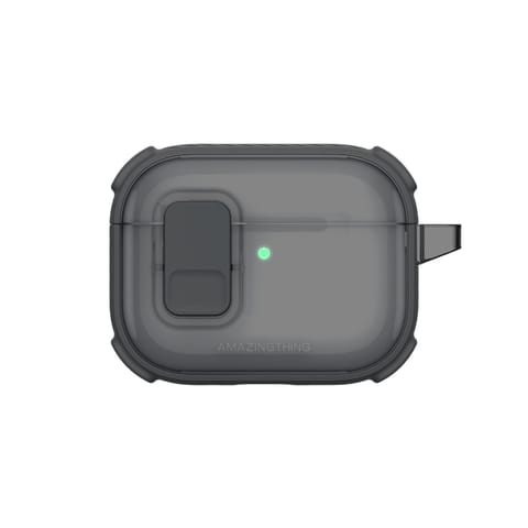 ⁨Etui do słuchawek AirPods Pro 3 Titan Pro Mag Case Clear - czarne⁩ w sklepie Wasserman.eu