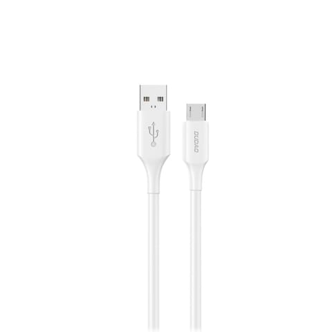 ⁨Kabel przewód USB-A - micro USB 6A 1.2 m - biały⁩ w sklepie Wasserman.eu