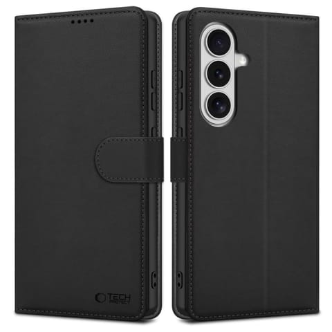 ⁨Etui futerał zamykany z podstawką na Samsung Galaxy S26 Wallet - czarny⁩ w sklepie Wasserman.eu