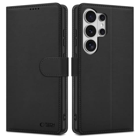 ⁨Etui futerał zamykany z podstawką na Samsung Galaxy S26 Ultra Wallet - czarny⁩ w sklepie Wasserman.eu