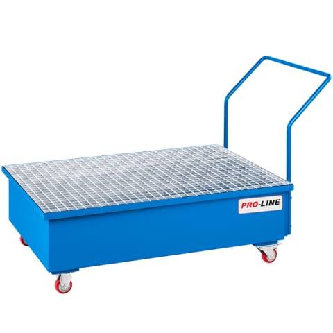 ⁨Wanna ociekowa wychwytowa pod 2 beczki PRO-LINE 1210x810x981mm mobilna⁩ w sklepie Wasserman.eu