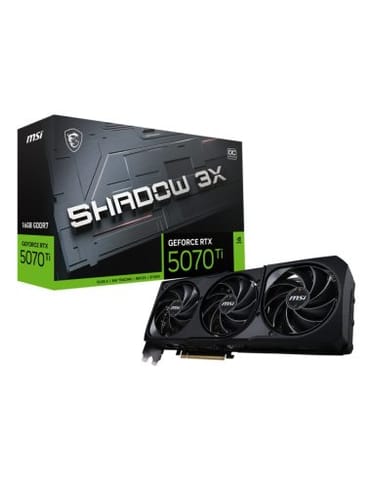 ⁨Karta graficzna MSI RTX 5070 Ti 16G SHADOW 3X OC⁩ w sklepie Wasserman.eu