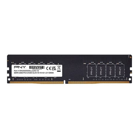 ⁨Pamięć PNY (DIMM/DDR4/16 GB/2666MHz/1.2V/19 CLCL/SINGLE)⁩ w sklepie Wasserman.eu