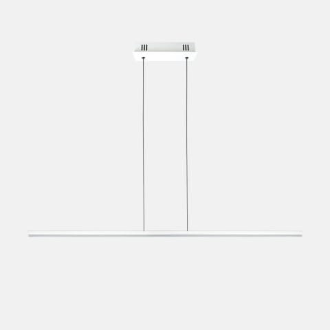 ⁨Pendant lamp LINEA No.1 100cm white 3k dimmable Altavola Design (Light colour slightly warm, Colour white, Dimmable yes)⁩ at Wasserman.eu