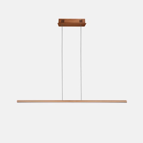 ⁨Lampa wisząca Linea No.1 100cm 3k miedziana Dali (Barwa światła delikatnie ciepła, Kolor miedziany, Możliwość ściemniania tak)⁩ w sklepie Wasserman.eu