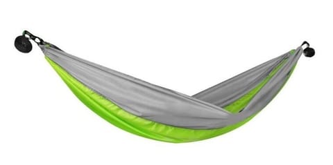 ⁨Hamak turystyczny Spokey Air Rocker ultralekki (kolor Zielony. Szary/Srebrny, rozmiar 51x16x14cm)⁩ w sklepie Wasserman.eu